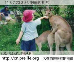 #孟婆前世照相馆# 【14.8 7.23 3.33 的前世相片】我们都曾从奈何桥上走过，喝下三碗忘川之水烹煮的孟婆汤，忘却了前尘旧事。孟婆前世照相馆，保存着你前世的数码相片。14.8 7.23 3.33 的前世相片，有图有真相：