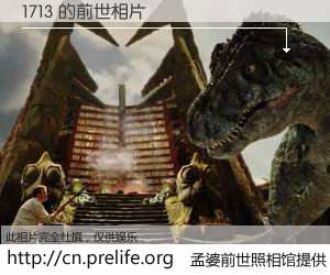 #孟婆前世照相馆# 【1713 的前世相片】我们都曾从奈何桥上走过，喝下三碗忘川之水烹煮的孟婆汤，忘却了前尘旧事。孟婆前世照相馆，保存着你前世的数码相片。1713 的前世相片，有图有真相：