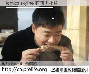 #孟婆前世照相馆# 【tomica skyline 的前世相片】我们都曾从奈何桥上走过，喝下三碗忘川之水烹煮的孟婆汤，忘却了前尘旧事。孟婆前世照相馆，保存着你前世的数码相片。tomica skyline 的前世相片，有图有真相：
