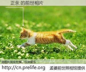 #孟婆前世照相馆# 【吳正永 的前世相片】我们都曾从奈何桥上走过，喝下三碗忘川之水烹煮的孟婆汤，忘却了前尘旧事。孟婆前世照相馆，保存着你前世的数码相片。吳正永 的前世相片，有图有真相：