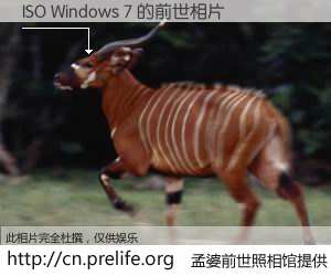 #孟婆前世照相馆# 【ISO Windows 7 的前世相片】我们都曾从奈何桥上走过，喝下三碗忘川之水烹煮的孟婆汤，忘却了前尘旧事。孟婆前世照相馆，保存着你前世的数码相片。ISO Windows 7 的前世相片，有图有真相：