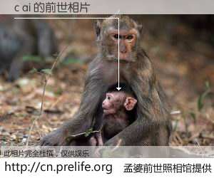 #孟婆前世照相馆# 【c ai 的前世相片】我们都曾从奈何桥上走过,喝下三碗忘川之水烹煮的孟婆汤,忘却了前尘旧事。孟婆前世照相馆,保存着你前世的数码相片。c ai 的前世相片,有图有真相: