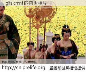 #孟婆前世照相馆# 【gifs cmnf 的前世相片】我们都曾从奈何桥上走过，喝下三碗忘川之水烹煮的孟婆汤，忘却了前尘旧事。孟婆前世照相馆，保存着你前世的数码相片。gifs cmnf 的前世相片，有图有真相：
