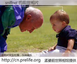 #孟婆前世照相馆# 【sniffnet 的前世相片】我们都曾从奈何桥上走过，喝下三碗忘川之水烹煮的孟婆汤，忘却了前尘旧事。孟婆前世照相馆，保存着你前世的数码相片。sniffnet 的前世相片，有图有真相：