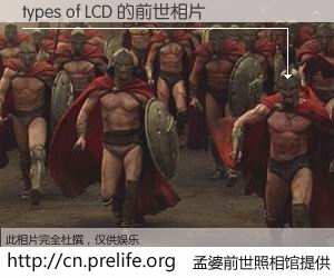 #孟婆前世照相馆# 【types of LCD 的前世相片】我们都曾从奈何桥上走过，喝下三碗忘川之水烹煮的孟婆汤，忘却了前尘旧事。孟婆前世照相馆，保存着你前世的数码相片。types of LCD 的前世相片，有图有真相：