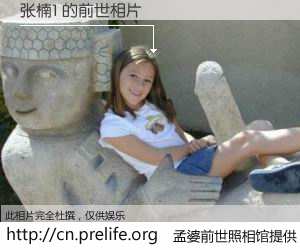 #孟婆前世照相馆# 【张楠1 的前世相片】我们都曾从奈何桥上走过，喝下三碗忘川之水烹煮的孟婆汤，忘却了前尘旧事。孟婆前世照相馆，保存着你前世的数码相片。张楠1 的前世相片，有图有真相：
