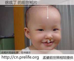 #孟婆前世照相馆# 【徐成丁 的前世相片】我们都曾从奈何桥上走过，喝下三碗忘川之水烹煮的孟婆汤，忘却了前尘旧事。孟婆前世照相馆，保存着你前世的数码相片。徐成丁 的前世相片，有图有真相：