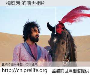 #孟婆前世照相馆# 【梅庭芳 的前世相片】我们都曾从奈何桥上走过，喝下三碗忘川之水烹煮的孟婆汤，忘却了前尘旧事。孟婆前世照相馆，保存着你前世的数码相片。梅庭芳 的前世相片，有图有真相：