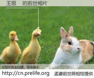 #孟婆前世照相馆# 【王思勻 的前世相片】我们都曾从奈何桥上走过，喝下三碗忘川之水烹煮的孟婆汤，忘却了前尘旧事。孟婆前世照相馆，保存着你前世的数码相片。王思勻 的前世相片，有图有真相：