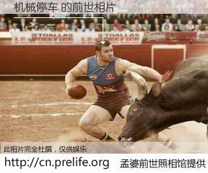 #孟婆前世照相馆# 【机械停车 的前世相片】我们都曾从奈何桥上走过，喝下三碗忘川之水烹煮的孟婆汤，忘却了前尘旧事。孟婆前世照相馆，保存着你前世的数码相片。机械停车 的前世相片，有图有真相：