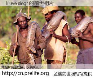 #孟婆前世照相馆# 【kluve siegr 的前世相片】我们都曾从奈何桥上走过，喝下三碗忘川之水烹煮的孟婆汤，忘却了前尘旧事。孟婆前世照相馆，保存着你前世的数码相片。kluve siegr 的前世相片，有图有真相：