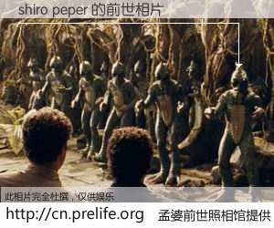 #孟婆前世照相馆# 【shiro peper 的前世相片】我们都曾从奈何桥上走过，喝下三碗忘川之水烹煮的孟婆汤，忘却了前尘旧事。孟婆前世照相馆，保存着你前世的数码相片。shiro peper 的前世相片，有图有真相：