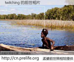 #孟婆前世照相馆# 【twitching 的前世相片】我们都曾从奈何桥上走过，喝下三碗忘川之水烹煮的孟婆汤，忘却了前尘旧事。孟婆前世照相馆，保存着你前世的数码相片。twitching 的前世相片，有图有真相：