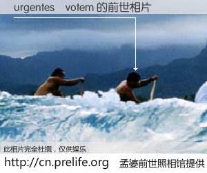 #孟婆前世照相馆# 【urgentes	votem 的前世相片】我们都曾从奈何桥上走过，喝下三碗忘川之水烹煮的孟婆汤，忘却了前尘旧事。孟婆前世照相馆，保存着你前世的数码相片。urgentes	votem 的前世相片，有图有真相：