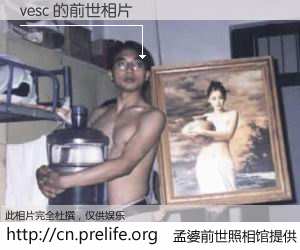 #孟婆前世照相馆# 【vesc 的前世相片】我们都曾从奈何桥上走过，喝下三碗忘川之水烹煮的孟婆汤，忘却了前尘旧事。孟婆前世照相馆，保存着你前世的数码相片。vesc 的前世相片，有图有真相：
