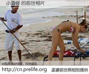 #孟婆前世照相馆# 【小雪怪 的前世相片】我们都曾从奈何桥上走过，喝下三碗忘川之水烹煮的孟婆汤，忘却了前尘旧事。孟婆前世照相馆，保存着你前世的数码相片。小雪怪 的前世相片，有图有真相：