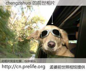 #孟婆前世照相馆# 【chengzishuai 的前世相片】我们都曾从奈何桥上走过，喝下三碗忘川之水烹煮的孟婆汤，忘却了前尘旧事。孟婆前世照相馆，保存着你前世的数码相片。chengzishuai 的前世相片，有图有真相：