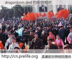 #孟婆前世照相馆# 【dragonborn dnd 的前世相片】我们都曾从奈何桥上走过，喝下三碗忘川之水烹煮的孟婆汤，忘却了前尘旧事。孟婆前世照相馆，保存着你前世的数码相片。dragonborn dnd 的前世相片，有图有真相：