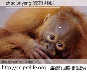 #孟婆前世照相馆# 【zhaojunyeng 的前世相片】我们都曾从奈何桥上走过，喝下三碗忘川之水烹煮的孟婆汤，忘却了前尘旧事。孟婆前世照相馆，保存着你前世的数码相片。zhaojunyeng 的前世相片，有图有真相：