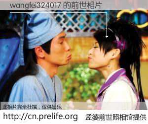 #孟婆前世照相馆# 【wangfei324017 的前世相片】我们都曾从奈何桥上走过，喝下三碗忘川之水烹煮的孟婆汤，忘却了前尘旧事。孟婆前世照相馆，保存着你前世的数码相片。wangfei324017 的前世相片，有图有真相：