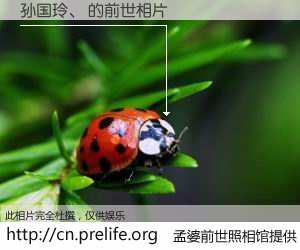 #孟婆前世照相馆# 【孙国玲、 的前世相片】我们都曾从奈何桥上走过，喝下三碗忘川之水烹煮的孟婆汤，忘却了前尘旧事。孟婆前世照相馆，保存着你前世的数码相片。孙国玲、 的前世相片，有图有真相：