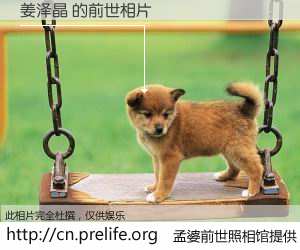 #孟婆前世照相馆# 【姜泽晶 的前世相片】我们都曾从奈何桥上走过，喝下三碗忘川之水烹煮的孟婆汤，忘却了前尘旧事。孟婆前世照相馆，保存着你前世的数码相片。姜泽晶 的前世相片，有图有真相：