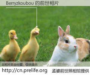 #孟婆前世照相馆# 【Berryzkoubou 的前世相片】我们都曾从奈何桥上走过，喝下三碗忘川之水烹煮的孟婆汤，忘却了前尘旧事。孟婆前世照相馆，保存着你前世的数码相片。Berryzkoubou 的前世相片，有图有真相：