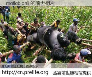 #孟婆前世照相馆# 【matlab onli 的前世相片】我们都曾从奈何桥上走过，喝下三碗忘川之水烹煮的孟婆汤，忘却了前尘旧事。孟婆前世照相馆，保存着你前世的数码相片。matlab onli 的前世相片，有图有真相：