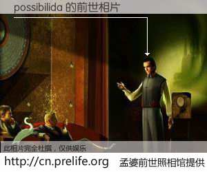 #孟婆前世照相馆# 【possibilida 的前世相片】我们都曾从奈何桥上走过，喝下三碗忘川之水烹煮的孟婆汤，忘却了前尘旧事。孟婆前世照相馆，保存着你前世的数码相片。possibilida 的前世相片，有图有真相：