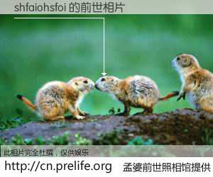 #孟婆前世照相馆# 【shfaiohsfoi 的前世相片】我们都曾从奈何桥上走过，喝下三碗忘川之水烹煮的孟婆汤，忘却了前尘旧事。孟婆前世照相馆，保存着你前世的数码相片。shfaiohsfoi 的前世相片，有图有真相：