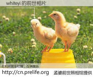 #孟婆前世照相馆# 【whiteyi 的前世相片】我们都曾从奈何桥上走过,喝下三碗忘川之水烹煮的孟婆汤,忘却了前尘旧事。孟婆前世照相馆,保存着你前世的数码相片。whiteyi 的前世相片,有图有真相: