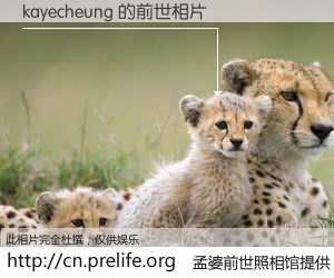 #孟婆前世照相馆# 【kayecheung 的前世相片】我们都曾从奈何桥上走过，喝下三碗忘川之水烹煮的孟婆汤，忘却了前尘旧事。孟婆前世照相馆，保存着你前世的数码相片。kayecheung 的前世相片，有图有真相：