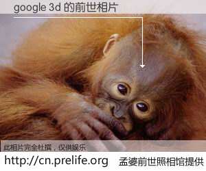 #孟婆前世照相馆# 【google 3d 的前世相片】我们都曾从奈何桥上走过，喝下三碗忘川之水烹煮的孟婆汤，忘却了前尘旧事。孟婆前世照相馆，保存着你前世的数码相片。google 3d 的前世相片，有图有真相：