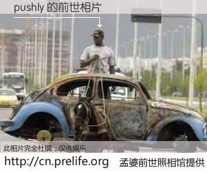 #孟婆前世照相馆# 【pushly 的前世相片】我们都曾从奈何桥上走过，喝下三碗忘川之水烹煮的孟婆汤，忘却了前尘旧事。孟婆前世照相馆，保存着你前世的数码相片。pushly 的前世相片，有图有真相：