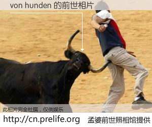 #孟婆前世照相馆# 【von hunden 的前世相片】我们都曾从奈何桥上走过，喝下三碗忘川之水烹煮的孟婆汤，忘却了前尘旧事。孟婆前世照相馆，保存着你前世的数码相片。von hunden 的前世相片，有图有真相：