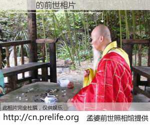 #孟婆前世照相馆# 【鏂囨垐 的前世相片】我们都曾从奈何桥上走过，喝下三碗忘川之水烹煮的孟婆汤，忘却了前尘旧事。孟婆前世照相馆，保存着你前世的数码相片。鏂囨垐 的前世相片，有图有真相：