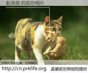 #孟婆前世照相馆# 【赵浩良 的前世相片】我们都曾从奈何桥上走过，喝下三碗忘川之水烹煮的孟婆汤，忘却了前尘旧事。孟婆前世照相馆，保存着你前世的数码相片。赵浩良 的前世相片，有图有真相：