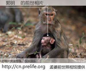 #孟婆前世照相馆# 【郭明輝 的前世相片】我们都曾从奈何桥上走过，喝下三碗忘川之水烹煮的孟婆汤，忘却了前尘旧事。孟婆前世照相馆，保存着你前世的数码相片。郭明輝 的前世相片，有图有真相：