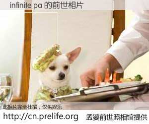 #孟婆前世照相馆# 【infinite pa 的前世相片】我们都曾从奈何桥上走过，喝下三碗忘川之水烹煮的孟婆汤，忘却了前尘旧事。孟婆前世照相馆，保存着你前世的数码相片。infinite pa 的前世相片，有图有真相：