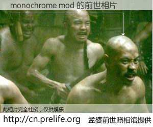 #孟婆前世照相馆# 【monochrome mod 的前世相片】我们都曾从奈何桥上走过，喝下三碗忘川之水烹煮的孟婆汤，忘却了前尘旧事。孟婆前世照相馆，保存着你前世的数码相片。monochrome mod 的前世相片，有图有真相：