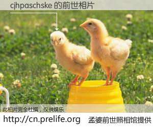 #孟婆前世照相馆# 【cjhpaschske 的前世相片】我们都曾从奈何桥上走过，喝下三碗忘川之水烹煮的孟婆汤，忘却了前尘旧事。孟婆前世照相馆，保存着你前世的数码相片。cjhpaschske 的前世相片，有图有真相：