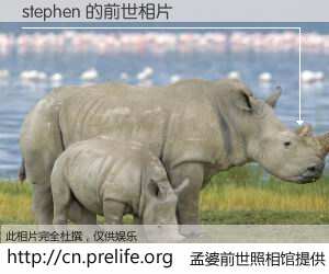 #孟婆前世照相馆# 【stephen 的前世相片】我们都曾从奈何桥上走过，喝下三碗忘川之水烹煮的孟婆汤，忘却了前尘旧事。孟婆前世照相馆，保存着你前世的数码相片。stephen 的前世相片，有图有真相：