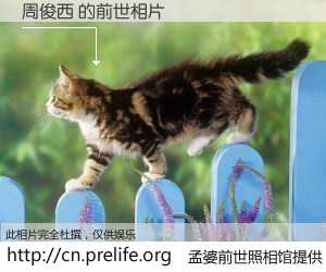 #孟婆前世照相馆# 【周俊西 的前世相片】我们都曾从奈何桥上走过，喝下三碗忘川之水烹煮的孟婆汤，忘却了前尘旧事。孟婆前世照相馆，保存着你前世的数码相片。周俊西 的前世相片，有图有真相：