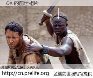 #孟婆前世照相馆# 【OX 的前世相片】我们都曾从奈何桥上走过，喝下三碗忘川之水烹煮的孟婆汤，忘却了前尘旧事。孟婆前世照相馆，保存着你前世的数码相片。OX 的前世相片，有图有真相：