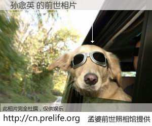 #孟婆前世照相馆# 【孙念英 的前世相片】我们都曾从奈何桥上走过，喝下三碗忘川之水烹煮的孟婆汤，忘却了前尘旧事。孟婆前世照相馆，保存着你前世的数码相片。孙念英 的前世相片，有图有真相：
