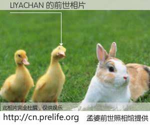 #孟婆前世照相馆# 【LIYACHAN 的前世相片】我们都曾从奈何桥上走过，喝下三碗忘川之水烹煮的孟婆汤，忘却了前尘旧事。孟婆前世照相馆，保存着你前世的数码相片。LIYACHAN 的前世相片，有图有真相：