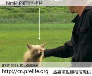 #孟婆前世照相馆# 【html4 的前世相片】我们都曾从奈何桥上走过，喝下三碗忘川之水烹煮的孟婆汤，忘却了前尘旧事。孟婆前世照相馆，保存着你前世的数码相片。html4 的前世相片，有图有真相：