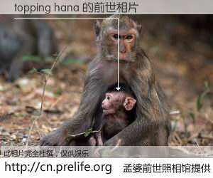 #孟婆前世照相馆# 【topping hana 的前世相片】我们都曾从奈何桥上走过，喝下三碗忘川之水烹煮的孟婆汤，忘却了前尘旧事。孟婆前世照相馆，保存着你前世的数码相片。topping hana 的前世相片，有图有真相：