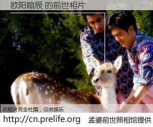 #孟婆前世照相馆# 【欧阳翰辰 的前世相片】我们都曾从奈何桥上走过，喝下三碗忘川之水烹煮的孟婆汤，忘却了前尘旧事。孟婆前世照相馆，保存着你前世的数码相片。欧阳翰辰 的前世相片，有图有真相：