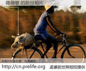 #孟婆前世照相馆# 【陈薇敏 的前世相片】我们都曾从奈何桥上走过，喝下三碗忘川之水烹煮的孟婆汤，忘却了前尘旧事。孟婆前世照相馆，保存着你前世的数码相片。陈薇敏 的前世相片，有图有真相：